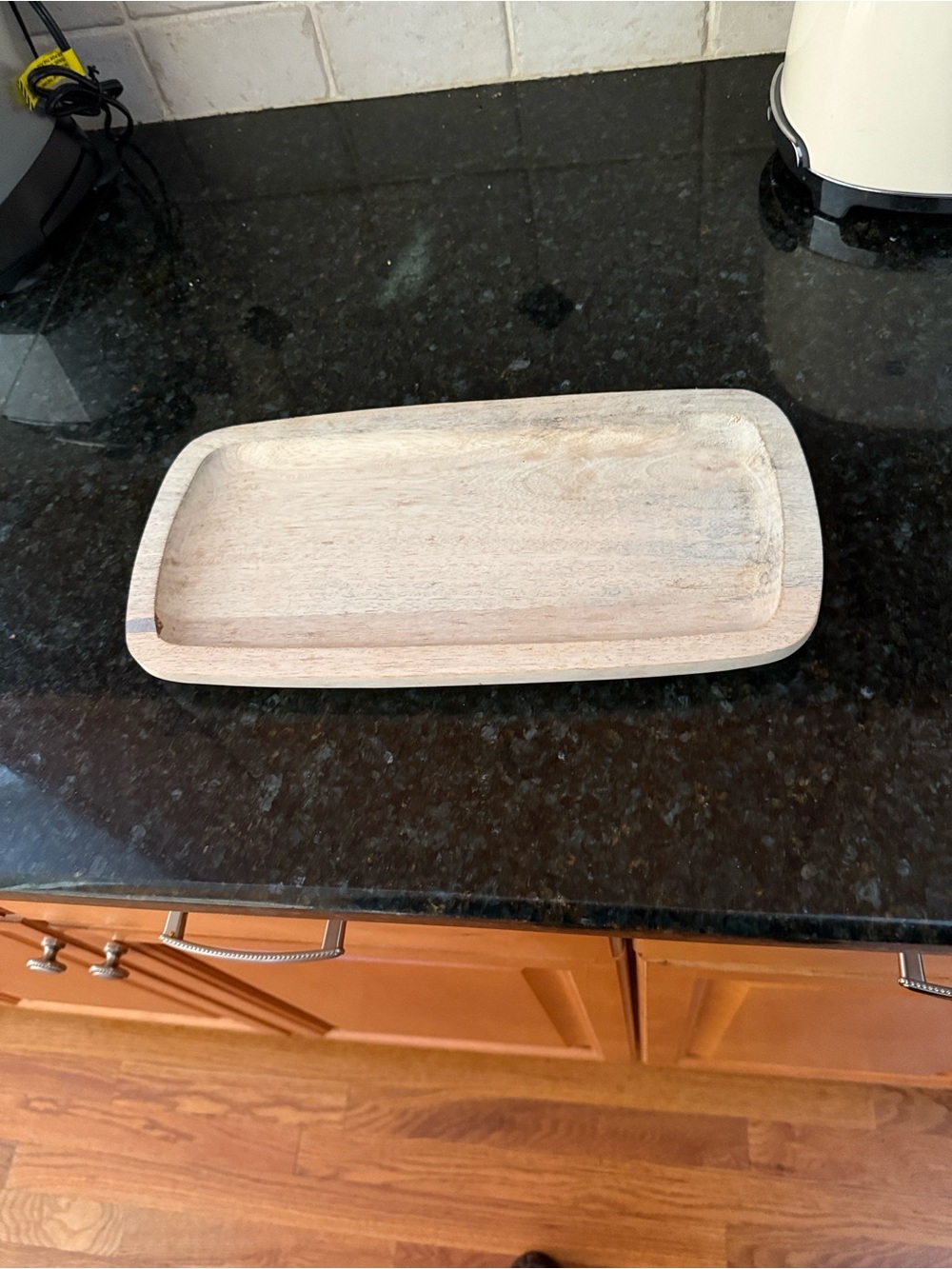 Wooden Serving Tray - Natural Wood Finish